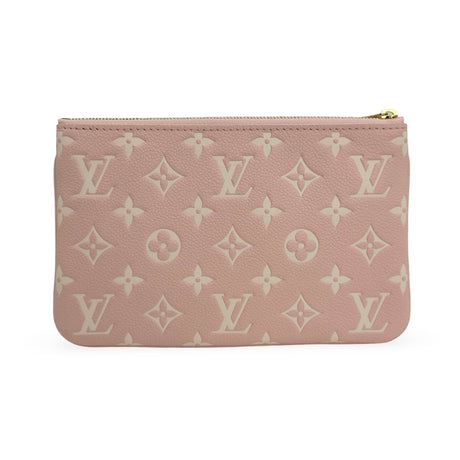 LOUIS VUITTON: Monogram Empreinte Double Zip Pochette