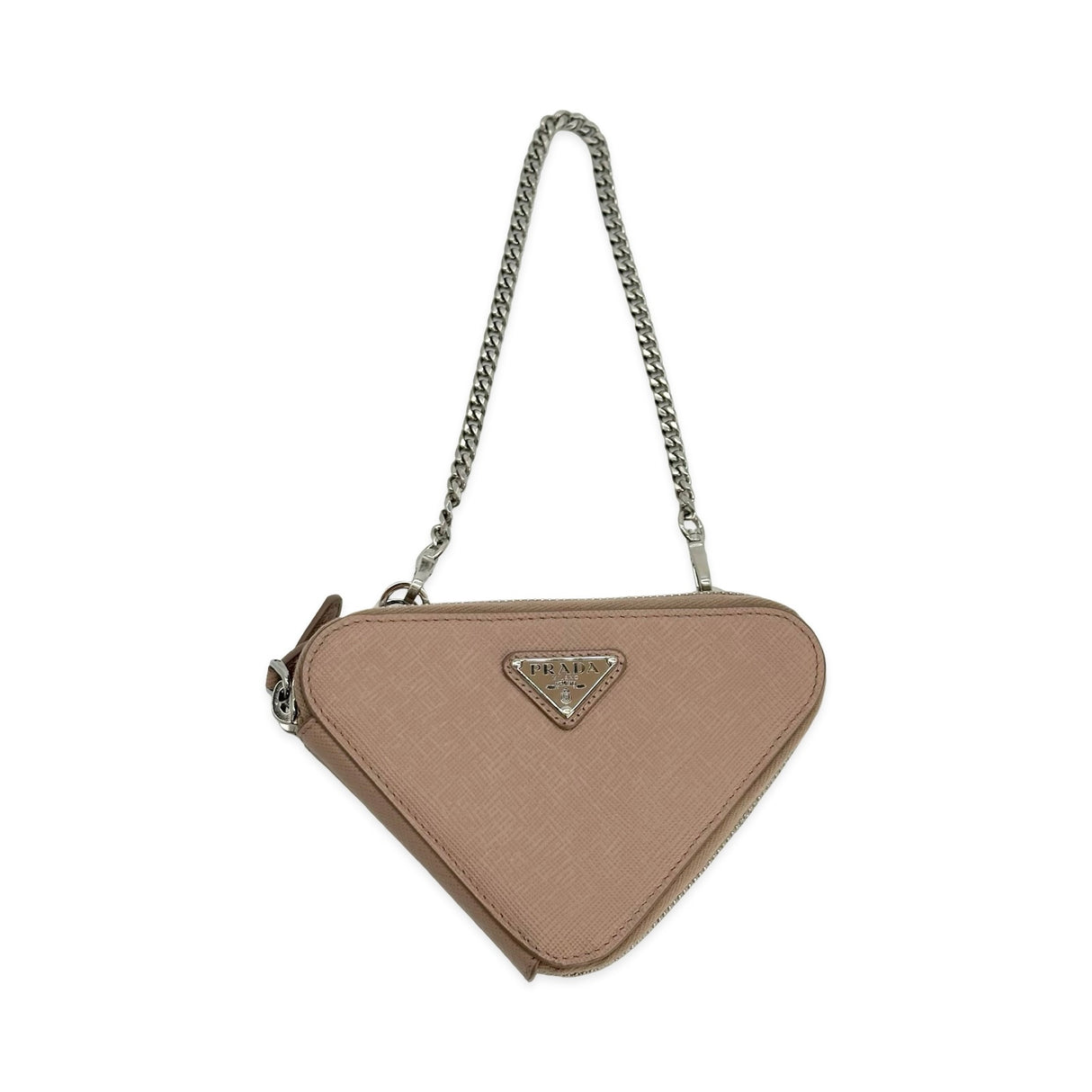 Saffiano Mini Triangle Pouch