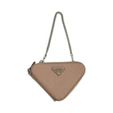 Saffiano Mini Triangle Pouch