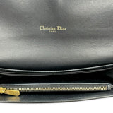 CHRISTIAN DIOR: Calfskin Long Saddle Wallet with Chain