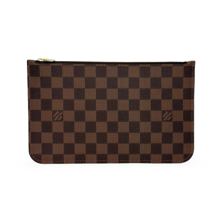 LOUIS VUITTON: Damier Ebene Neverfull Pochette