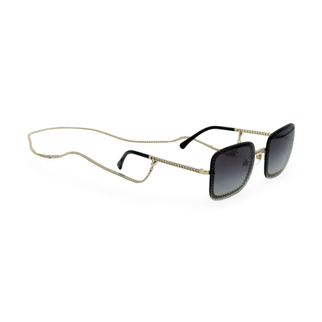 CHANEL: Square Chain Sunglasses
