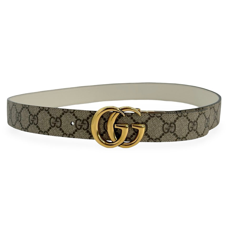 GUCCI: GG Supreme Marmont Reversible Belt