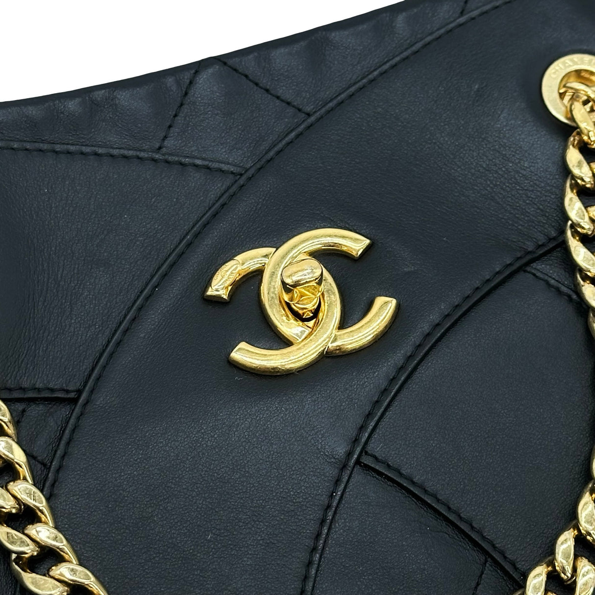 CHANEL: Calfskin Stitched Club Monaco Tote