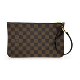 LOUIS VUITTON: Damier Ebene Neverfull Pochette