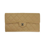 CHANEL: Quilted Lambskin Large Flap Wallet
