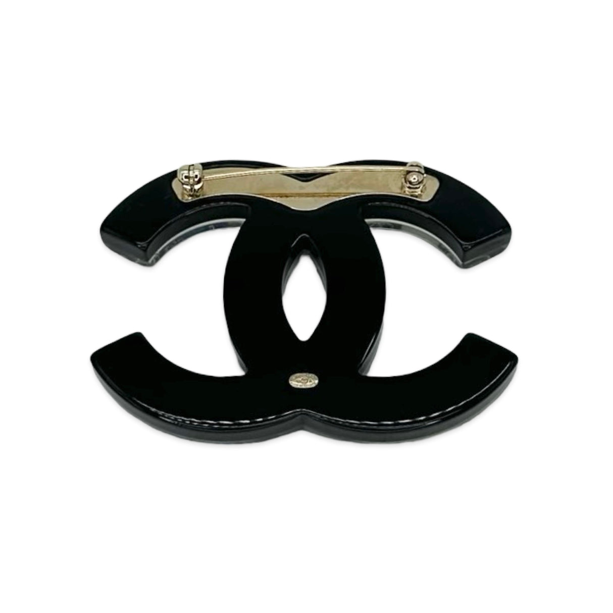 CHANEL: Resin CC Nautical Brooch