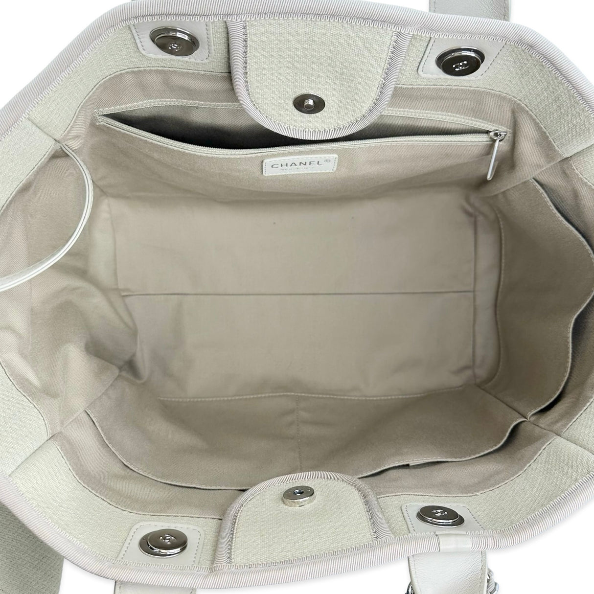 Tweed Canvas Large Deauville Tote