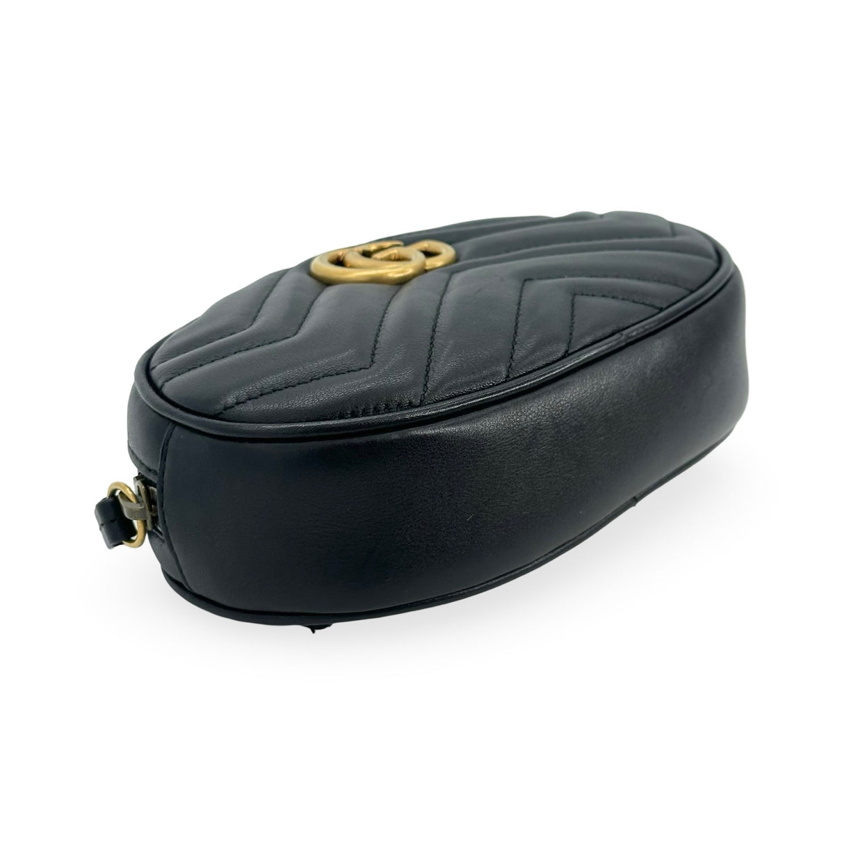 GUCCI: Quilted Leather GG Marmont Belt Bag