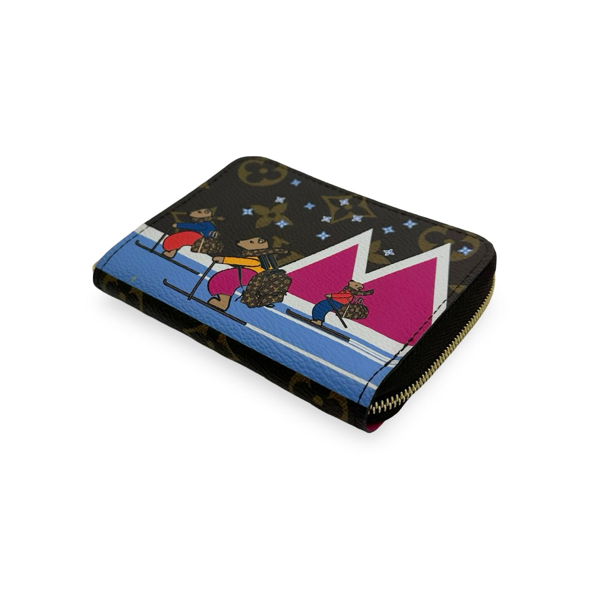 LOUIS VUITTON: Monogram Animation Zippy Coin Purse