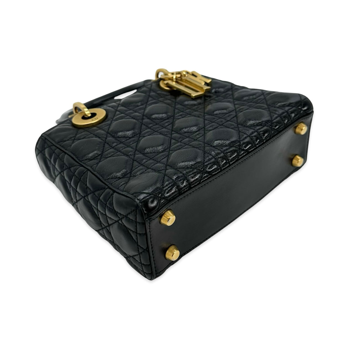 Cannage Calfskin Small Badges Lady Dior