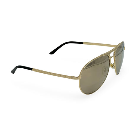 VERSACE: Mirror Aviator Sunglasses