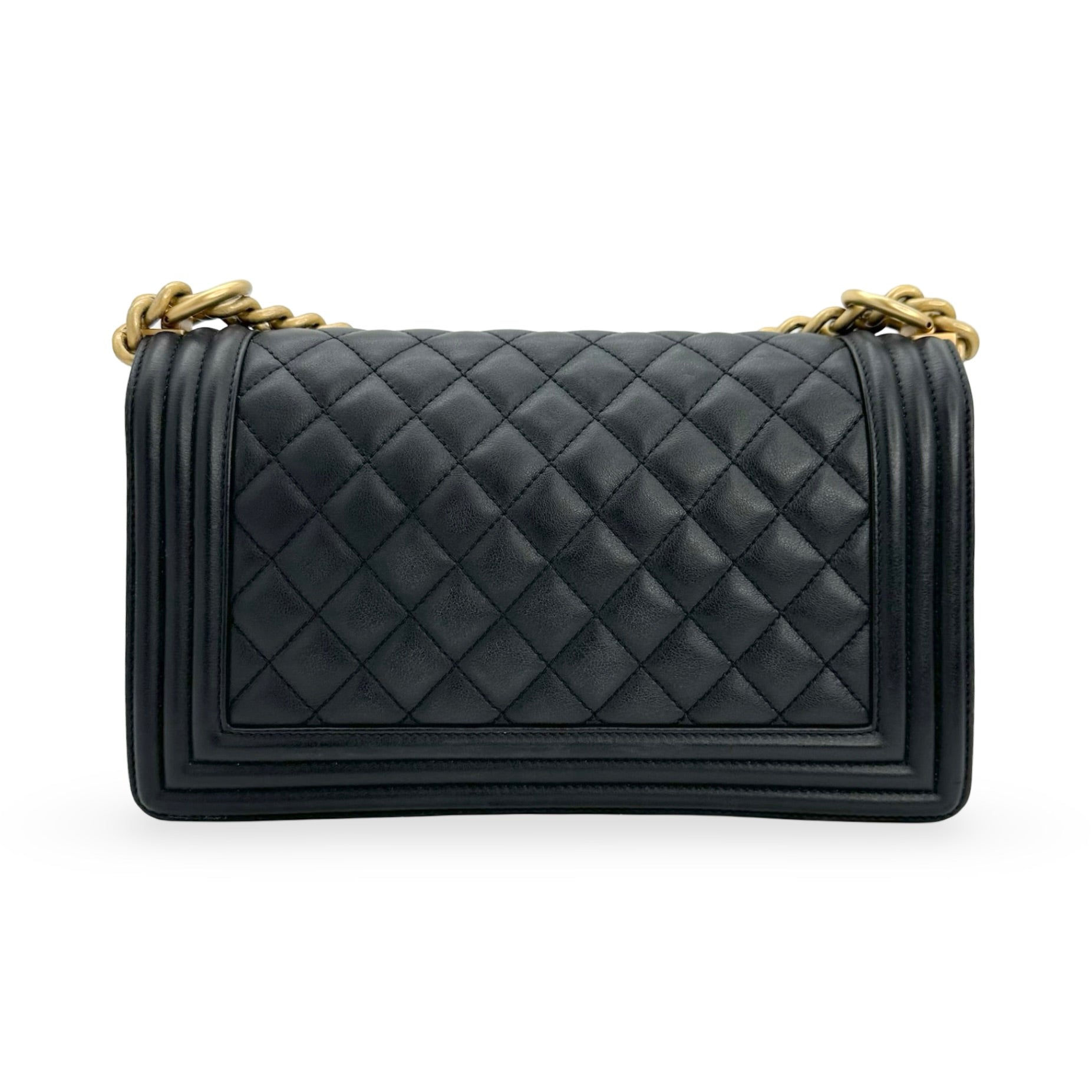 CHANEL: Quilted Lambskin Old Medium Boy Bag – Luv Luxe