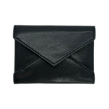 SAINT LAURENT: Calfskin Letter Card Case Wallet