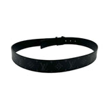 LOUIS VUITTON: Monogram Eclipse LV Initiales Belt