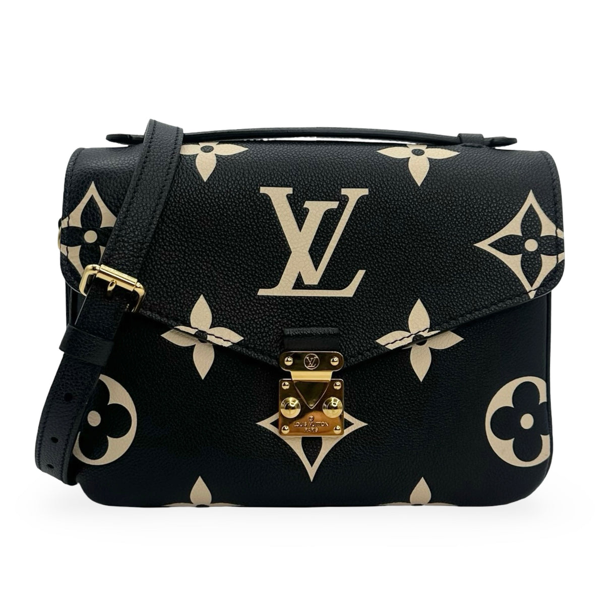 LOUIS VUITTON: Monogram Empreinte Bicolor Pochette Metis