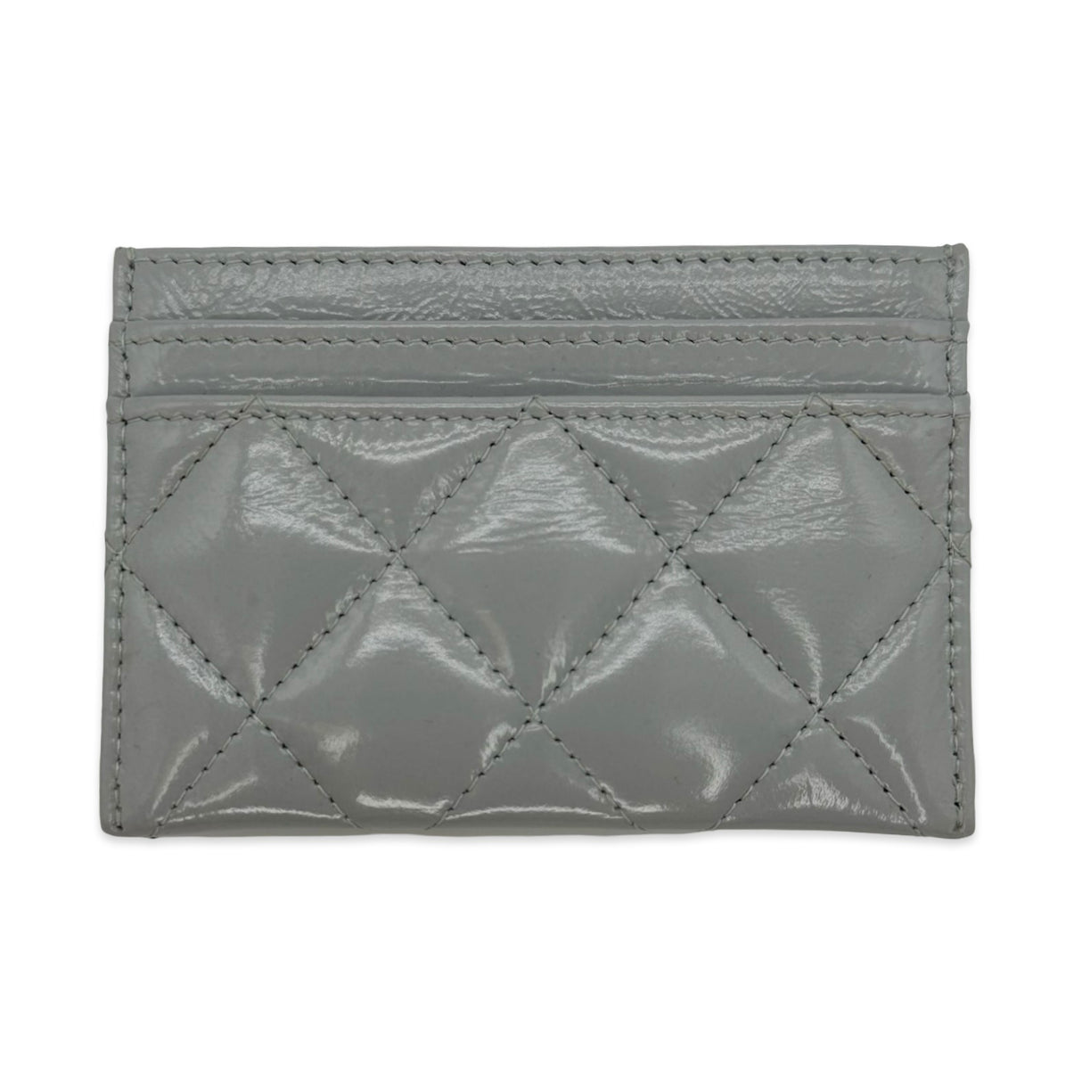 Quilted Patent Leather Classic Card Holder