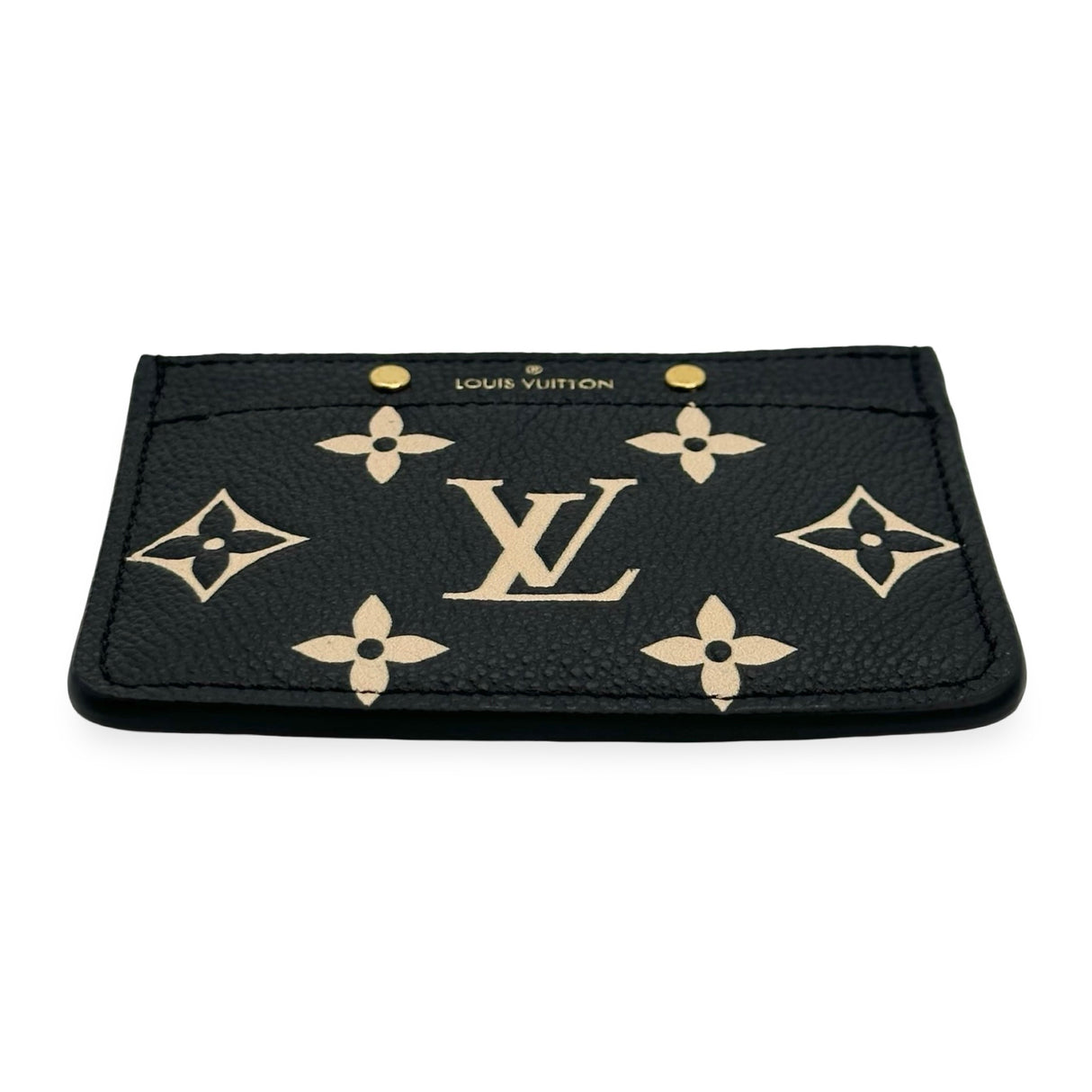 LOUIS VUITTON: Monogram Empreinte Bicolor Card Holder