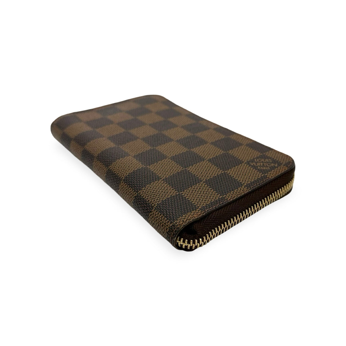 LOUIS VUITTON: Damier Ebene Zippy Compact Wallet