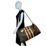 LOUIS VUITTON: Monogram Stripe Keepall Bandouliere 55