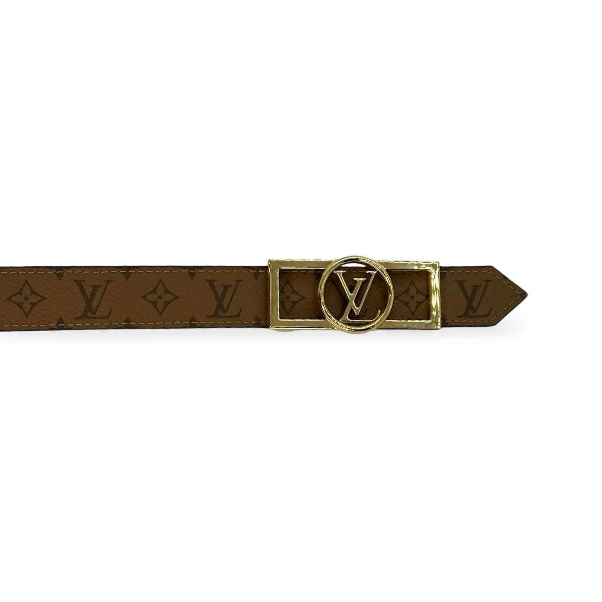 LOUIS VUITTON: Monogram Reverse Josephine Reversible Belt