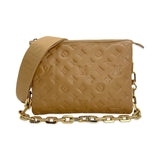 Monogram Embossed Lambskin Coussin PM