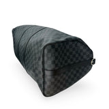 LOUIS VUITTON: Damier Graphite Keepall Bandouliere 55