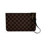 LOUIS VUITTON: Damier Ebene Neverfull Pochette