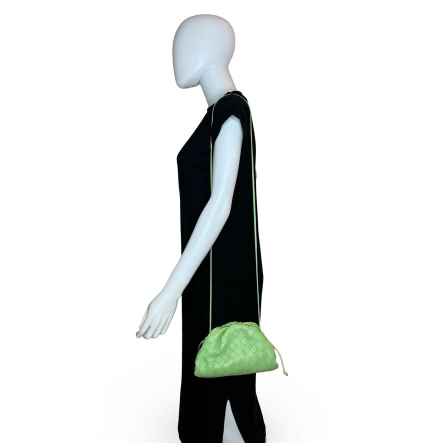 【関税送料込】BOTTEGA VENETA Mini Pouch Celadon Bottega Veneta Mini Pouch Bag - Bergdorf Goodman