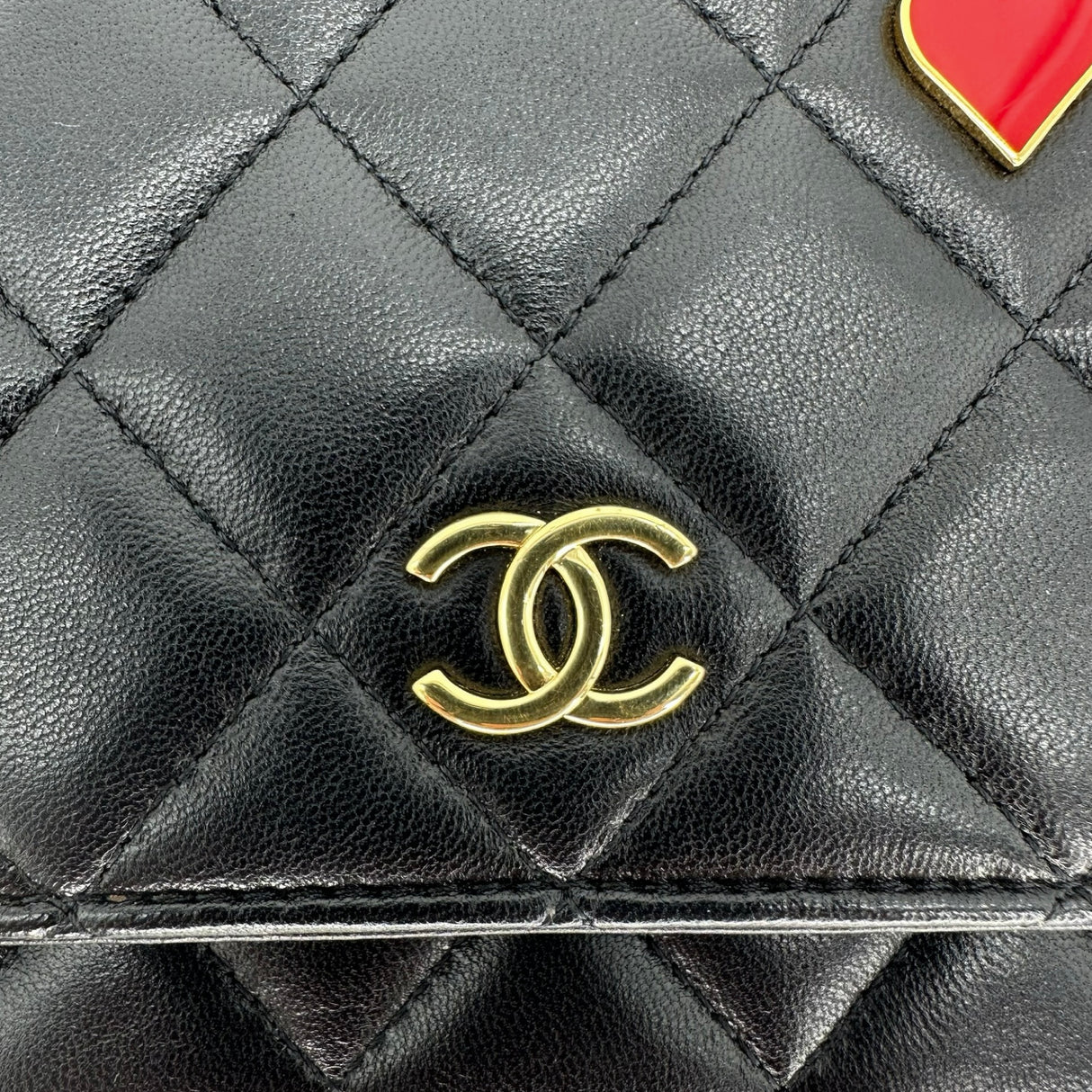 CHANEL: Quilted Lambskin Coco Casino Wallet on a Chain