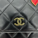 CHANEL: Quilted Lambskin Coco Casino Wallet on a Chain