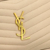 SAINT LAURENT: Quilted Grain de Poudre Mini Lou Camera Bag