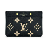 LOUIS VUITTON: Monogram Empreinte Bicolor Card Holder