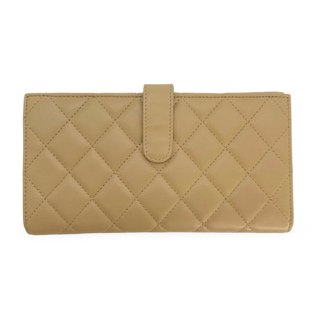 CHANEL: Quilted Lambskin Large Flap Wallet