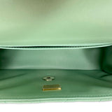 CHANEL: Quilted Lambskin Mini Top Handle Flap bag