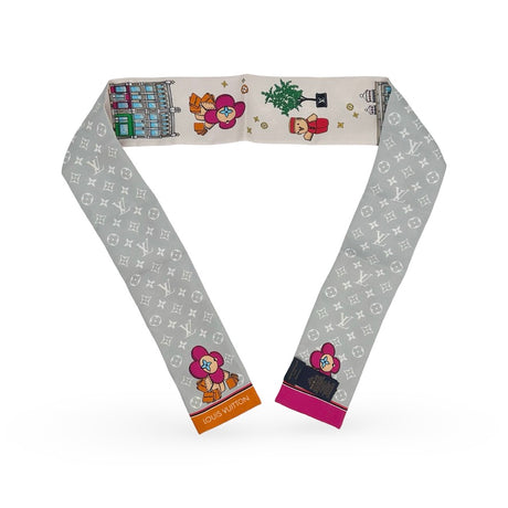LOUIS VUITTON: Silk Monogram NYC Vivienne Bandeau