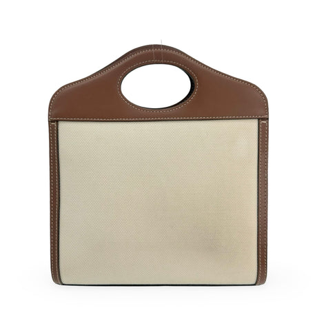 BURBERRY: Canvas Mini Pocket Top Handle
