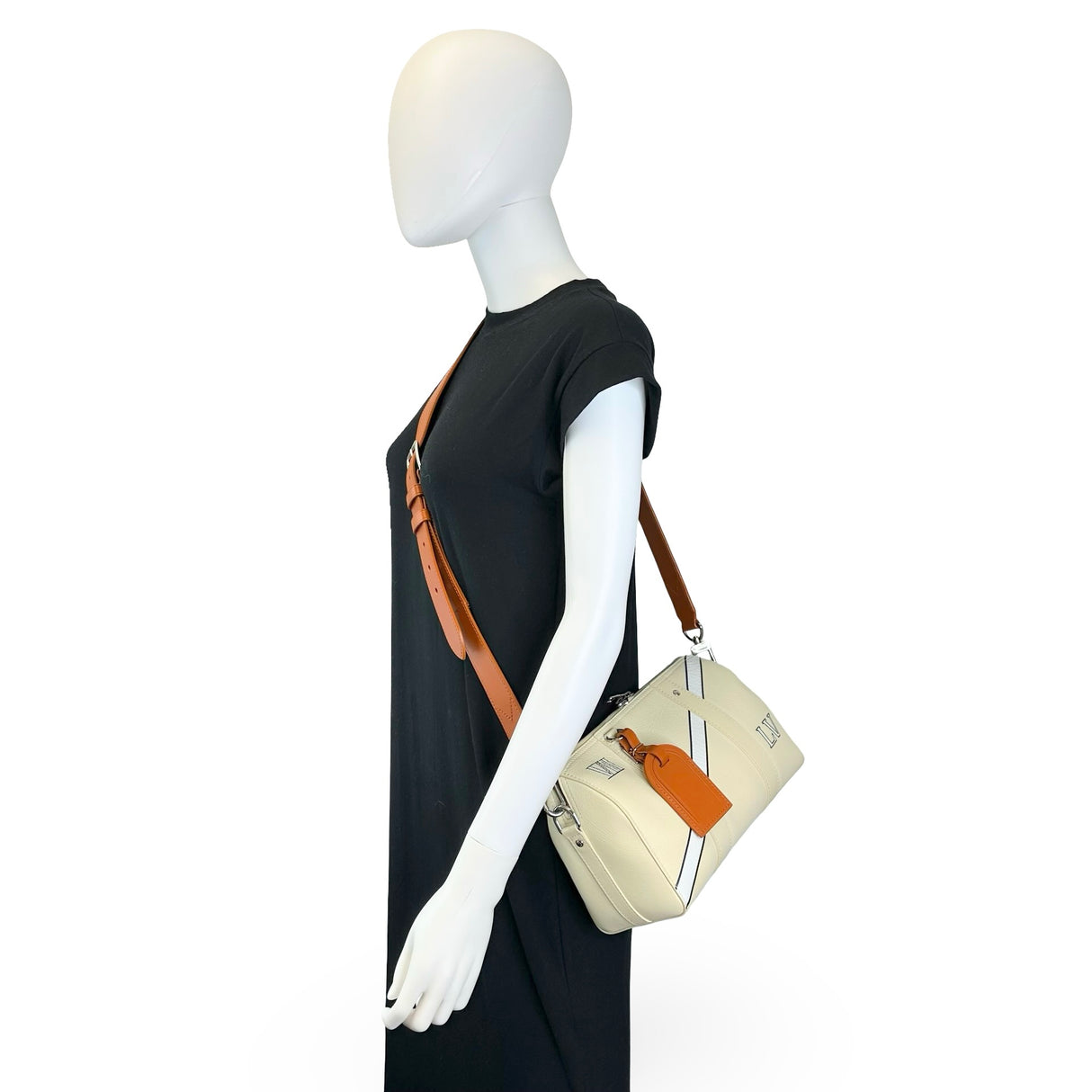 LOUIS VUITTON: Leather Trunk L'oeil City Keepall