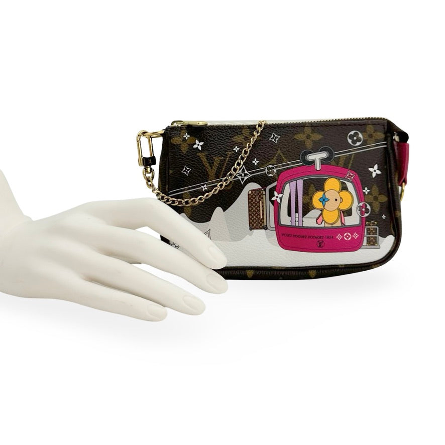 LOUIS VUITTON: Monogram Animation Mini Pochette Accessoires
