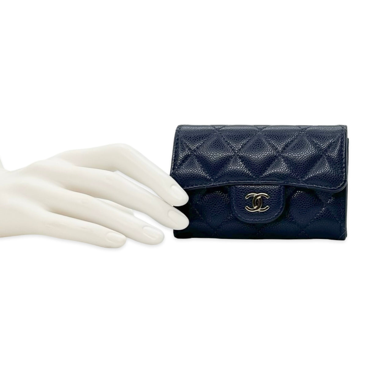 Quilted Caviar Classic CC Card Holder
