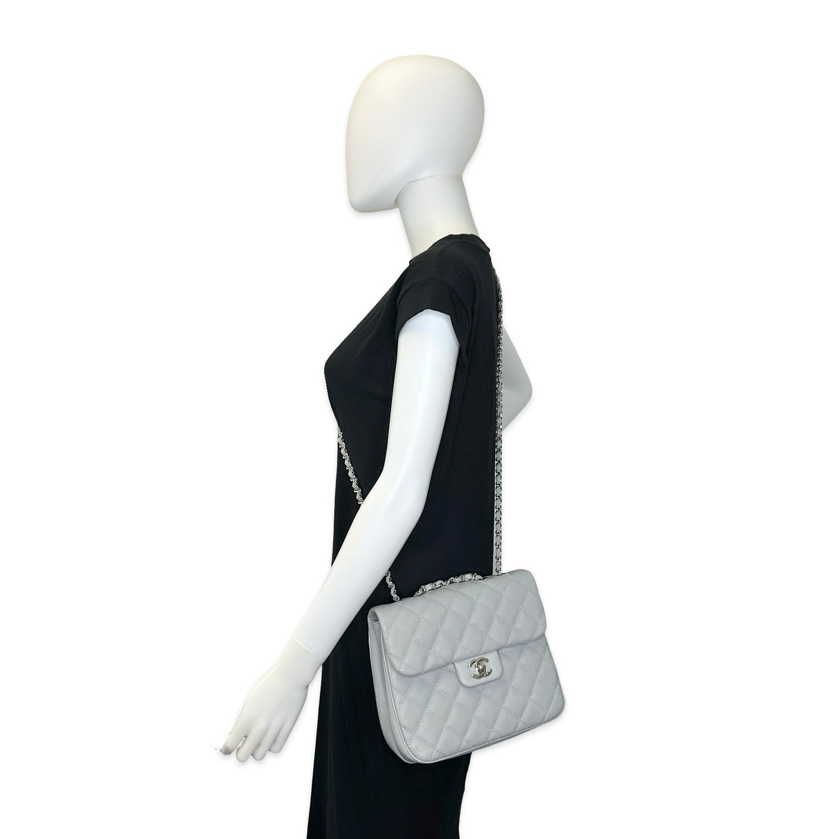 CHANEL: Quilted Caviar Medium Urban Companion Single Flap