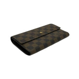 LOUIS VUITTON: Damier Ebene Portefeuille Sarah Wallet