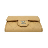 CHANEL: Quilted Caviar Classic Flap Card Holder