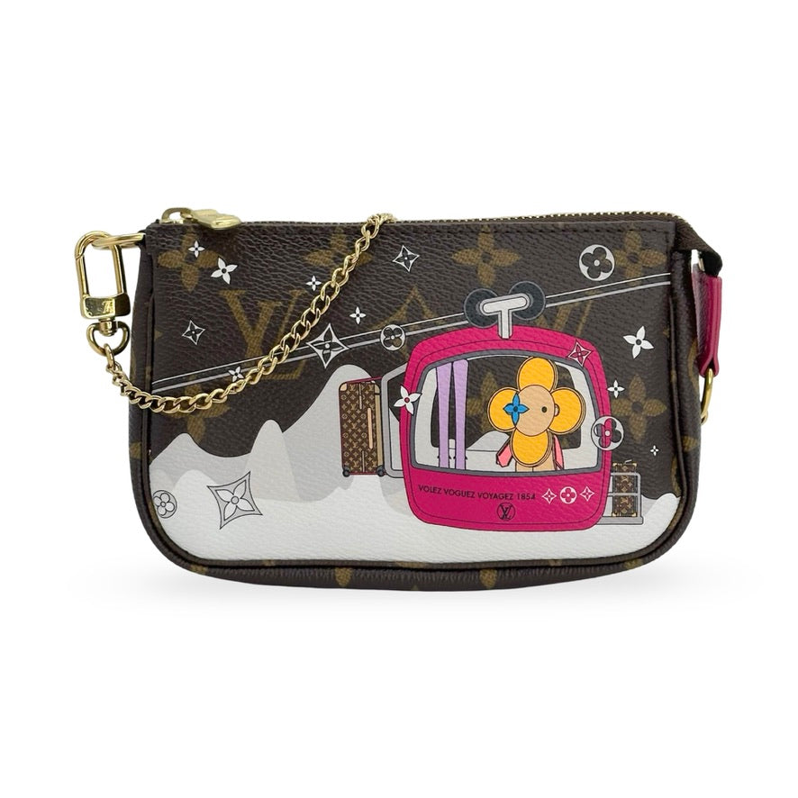 LOUIS VUITTON: Monogram Animation Mini Pochette Accessoires