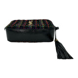 SAINT LAURENT: Tweed Small Lou Camera Bag