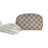 LOUIS VUITTON: Damier Azur Cosmetic Pouch PM