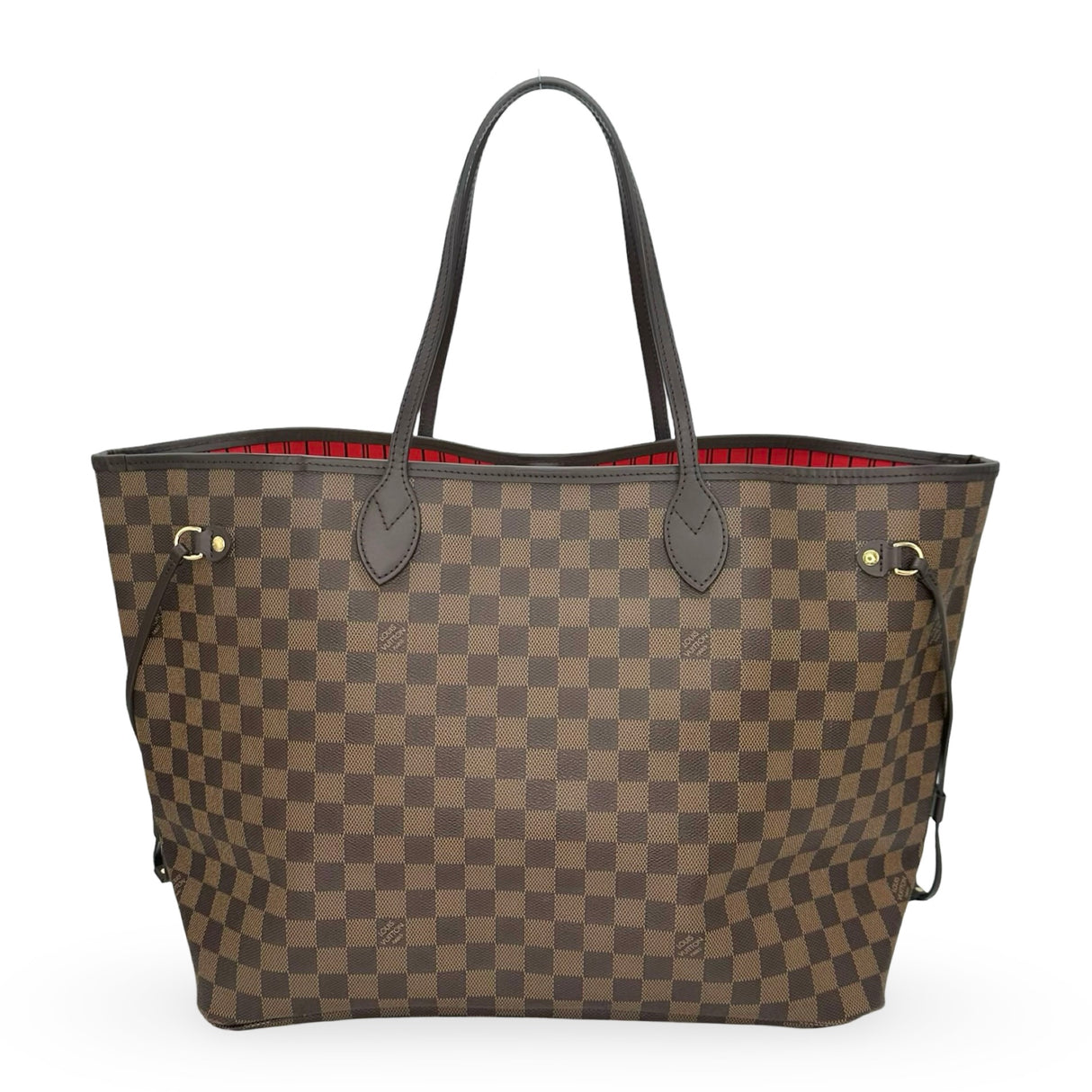 LOUIS VUITTON: Damier Ebene Neverfull GM