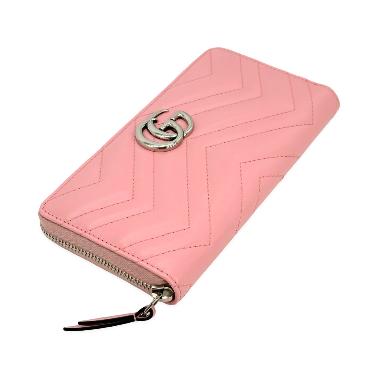 Quilted Leather GG Marmont Zip Around Wallet