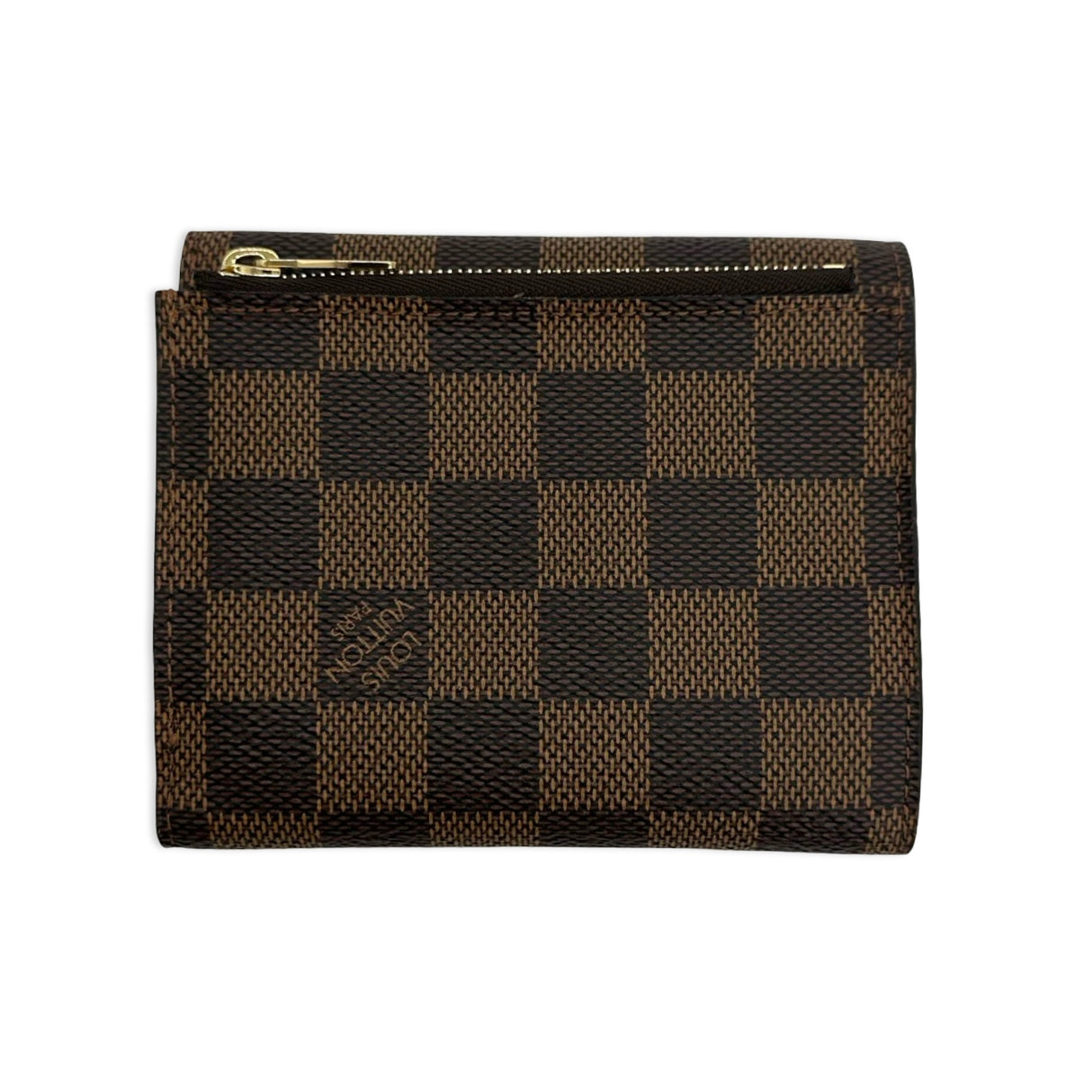 LOUIS VUITTON: Damier Ebene Elise Wallet