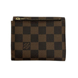 LOUIS VUITTON: Damier Ebene Elise Wallet